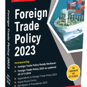 Foreign Trade Policy 2023 by R.K. Jain – 28th Edition 2024